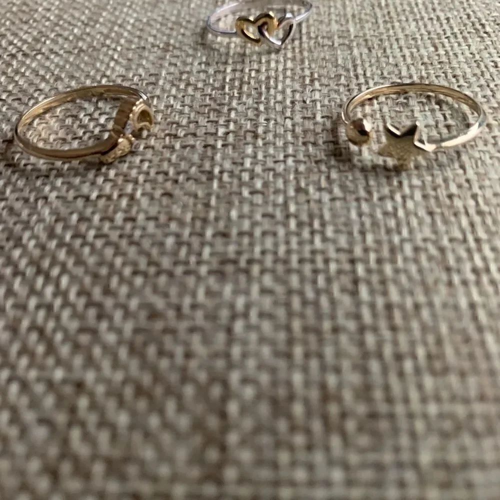 Double heart Ring 14k solid gold perfect gift - Picture 10 of 10